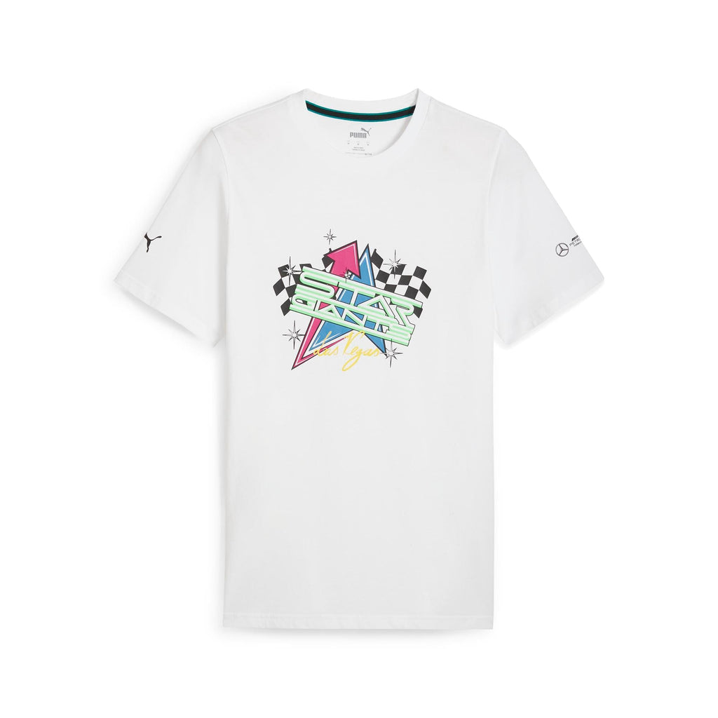 Mercedes Benz F1 Special Edition Las Vegas GP T-Shirt -Black/White T-shirts Mercedes AMG Petronas XS White 