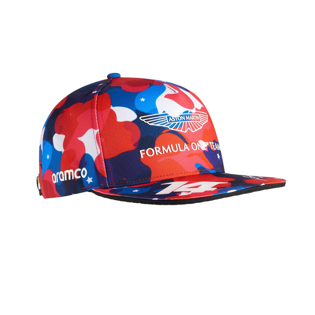 Aston Martin Cognizant F1 Fernando Alonso Special Edition Kimoa USA GP Hat- Camo Hats Aston Martin F1 