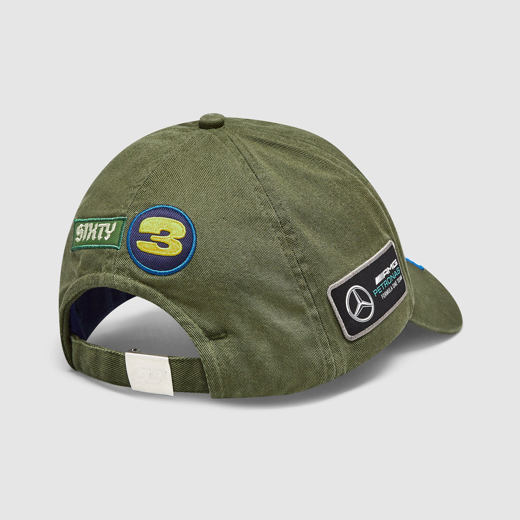 Mercedes Benz F1 Special Edition George Russell 2023 Vintage Baseball Hat-Green Hats Mercedes AMG Petronas 