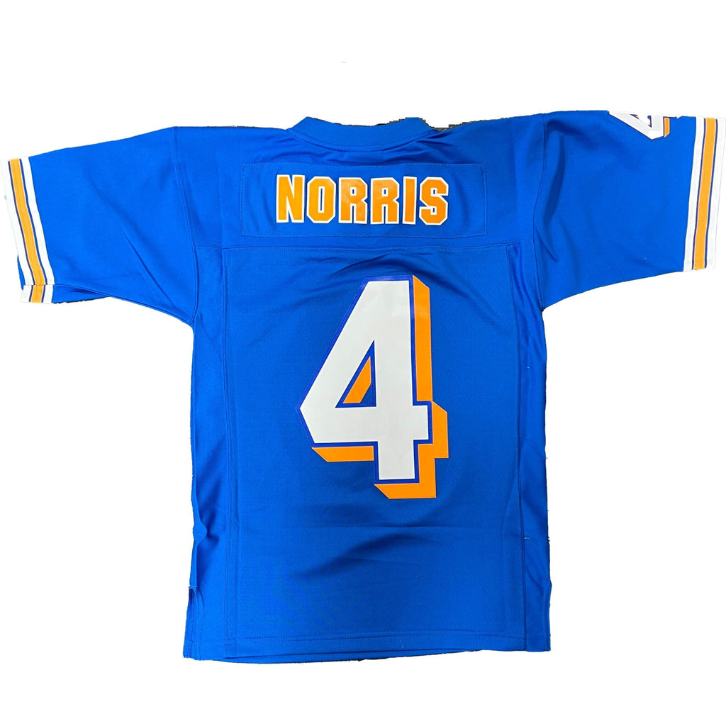 McLaren x Mitchell and Ness F1 USA Austin GP Lando Norris Football Jersey Jersey Royal Blue